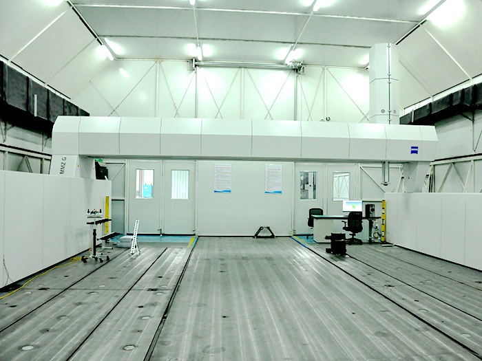 蔡司大三坐标： 基本尺寸10m*8m*2.5m， 拓展尺寸30m*8m*3.3m